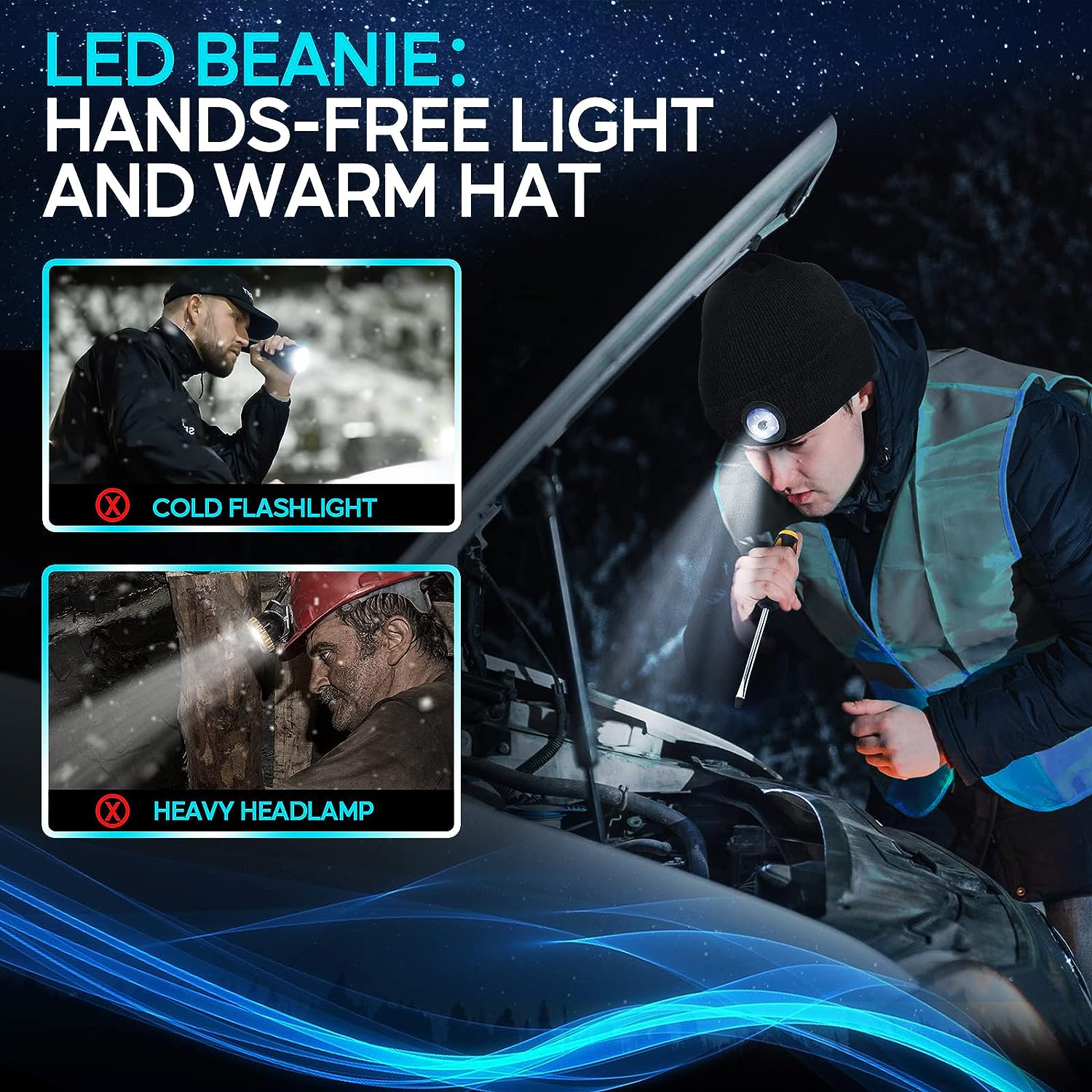 🎄WINTER HOT SALE NOW - 48% OFF - LED Beanie™ 2.0