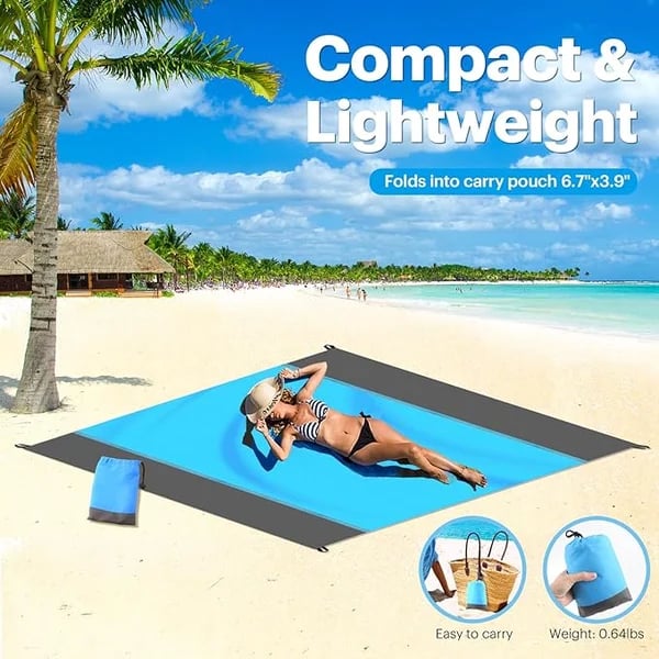 🏆LAST DAY SALE 49% OFF🤽‍♂️Sandproof Beach Blanket👨‍👩‍👧‍👦