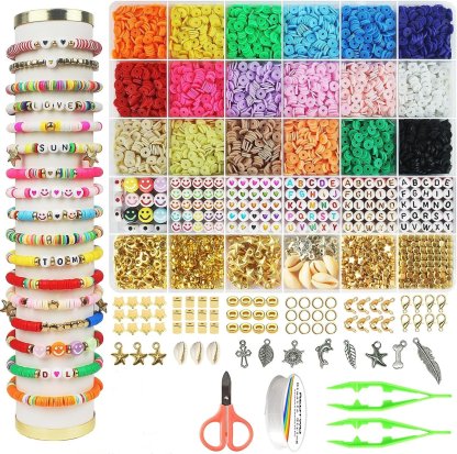Early Christmas Sale- 49% OFF🎁 - Clay Beads Bracelet Making Kit