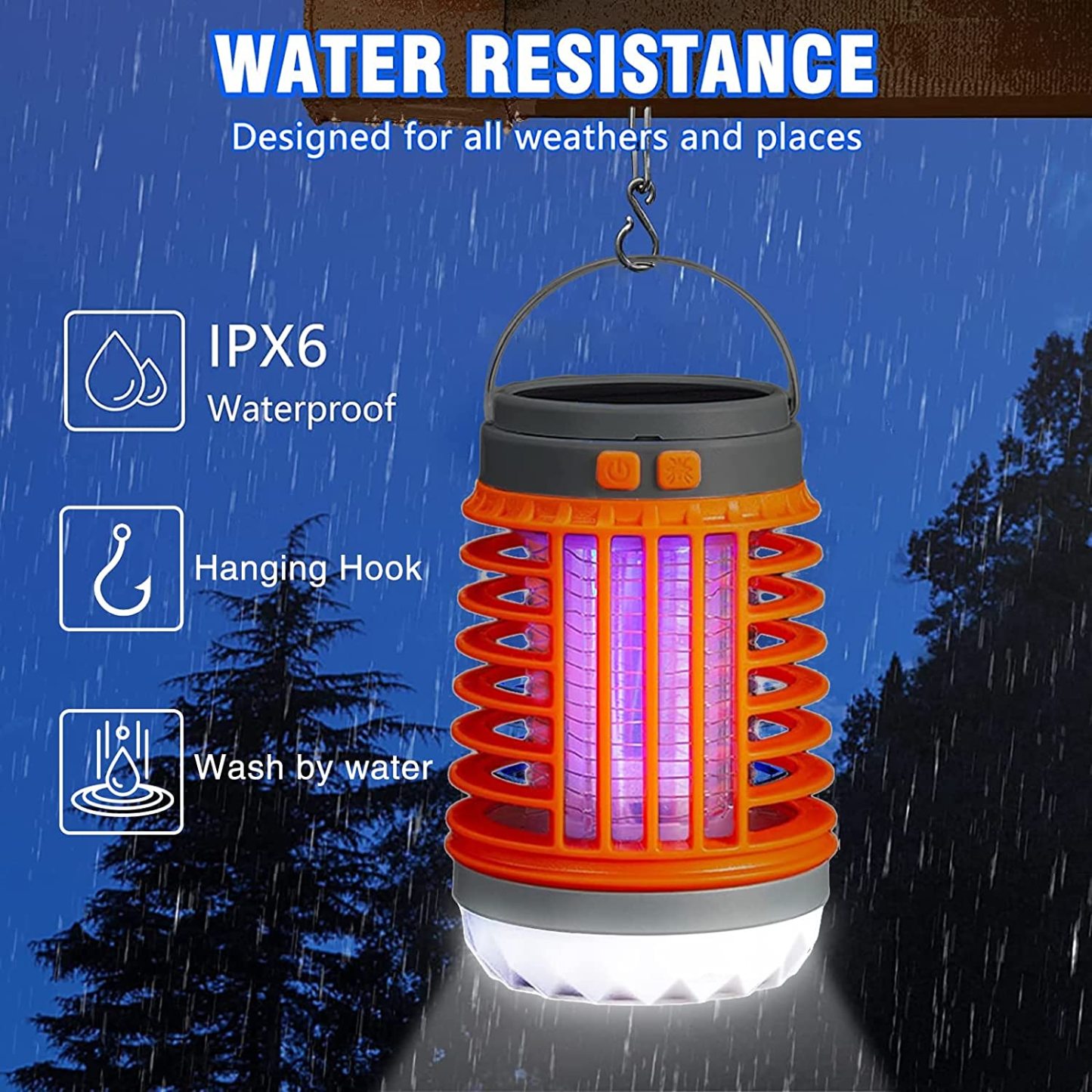 ✨Last Day 70% Off - Multifunctional Solar camping Mosquito Killer Lamp