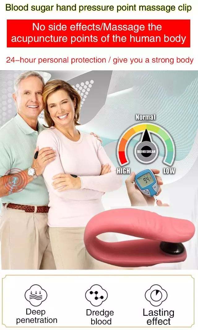 Hypoglycemic acupoint clip