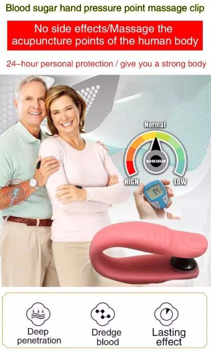 Hypoglycemic acupoint clip