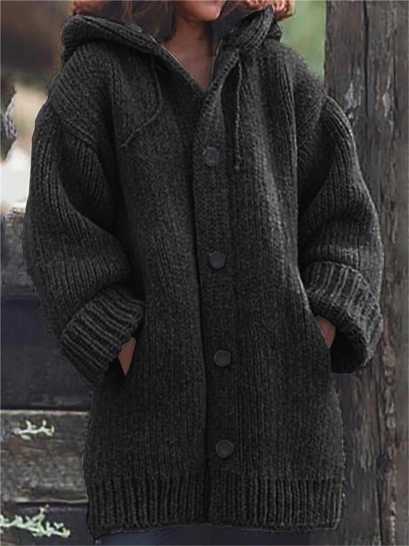 💥Early Christmas Sale🔥2023 NEW Button Down Hooded Knitted Cardigan👚