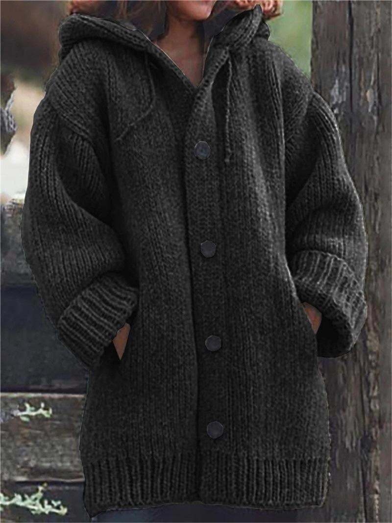 💥Early Christmas Sale🔥2023 NEW Button Down Hooded Knitted Cardigan👚