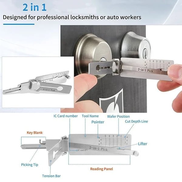 🔥Buy 2 Free shipping - 49% OFF🔥Stainless Steel Key Decoder
