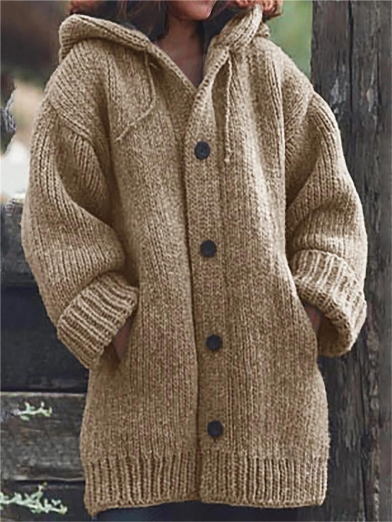 💥Early Christmas Sale🔥2023 NEW Button Down Hooded Knitted Cardigan👚