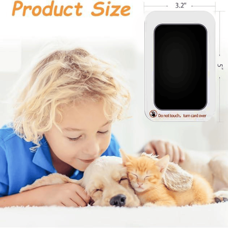 🐾Paw Print Kit for Dogs & Cats - 4-Pcs Mess-Free Ink Pads, 2 Photo Frames | Clean Touch Pet Paw and Nose Print Keepsake Memorial Gift