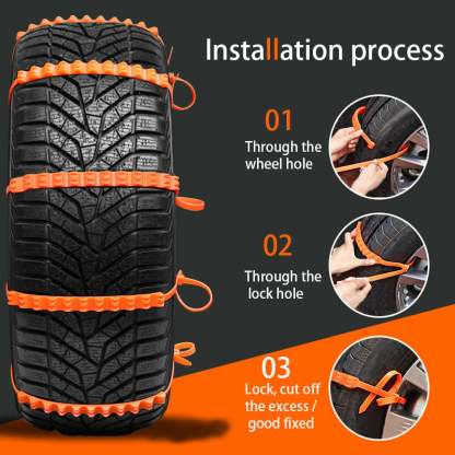 Beef tendon material super friction car snow chain