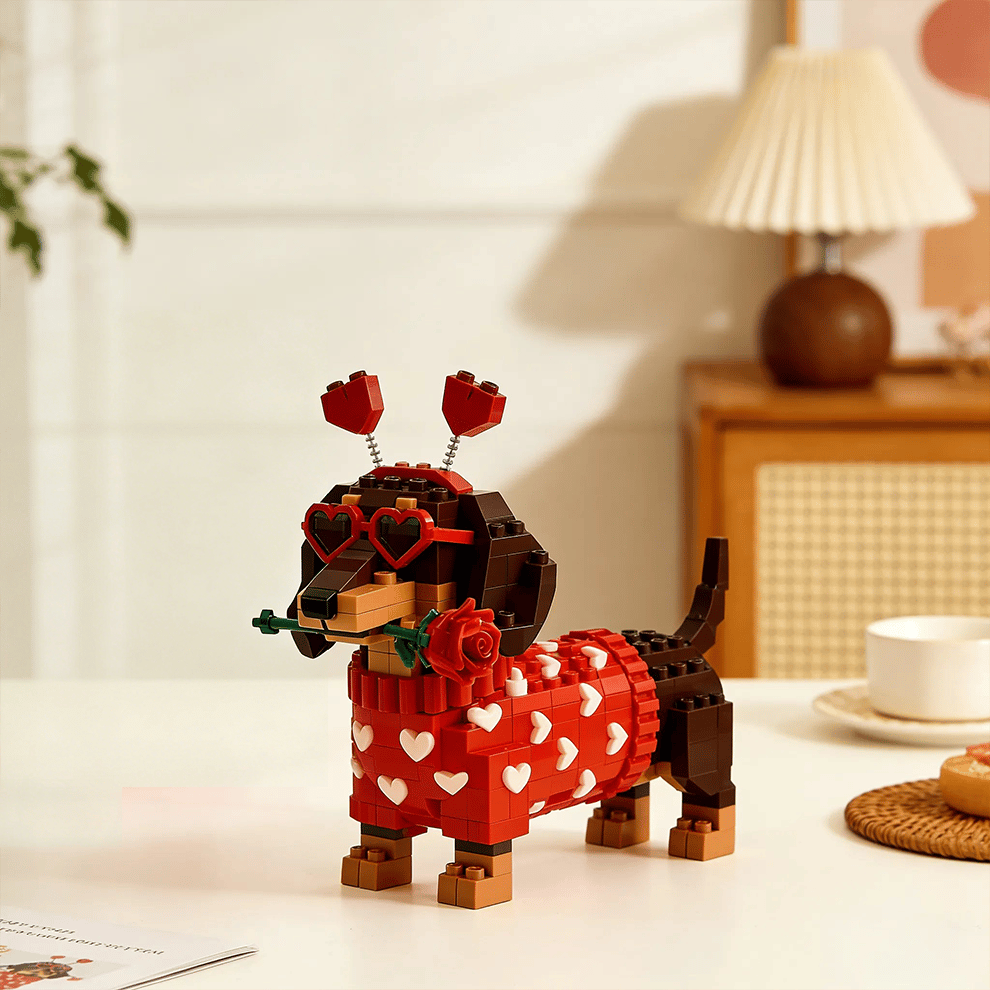 💖 2026 Valentine’s Day Exclusive Dachshund Brick Set 🐕