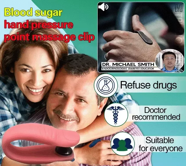 Hypoglycemic acupoint clip