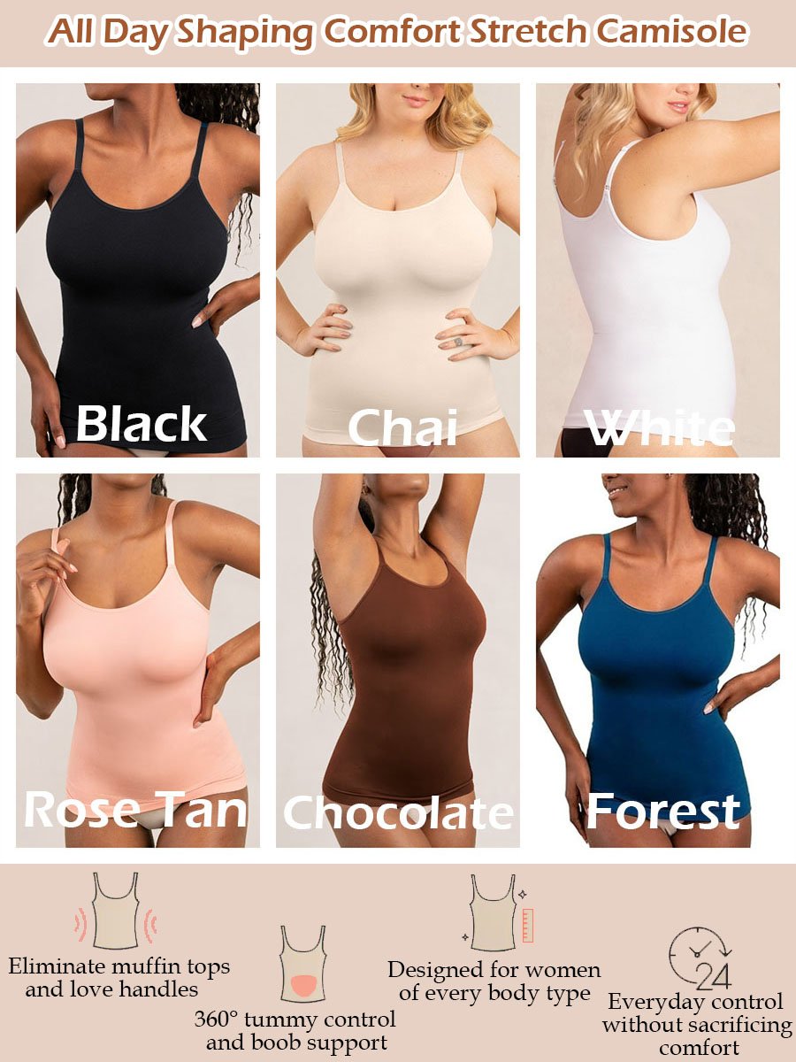 🔥LAST DAY 49% OFF - 💕2025 HOT SALE All Day Shaping Comfort Stretch Camisolei