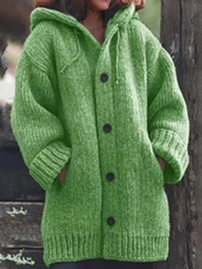 💥Early Christmas Sale🔥2023 NEW Button Down Hooded Knitted Cardigan👚