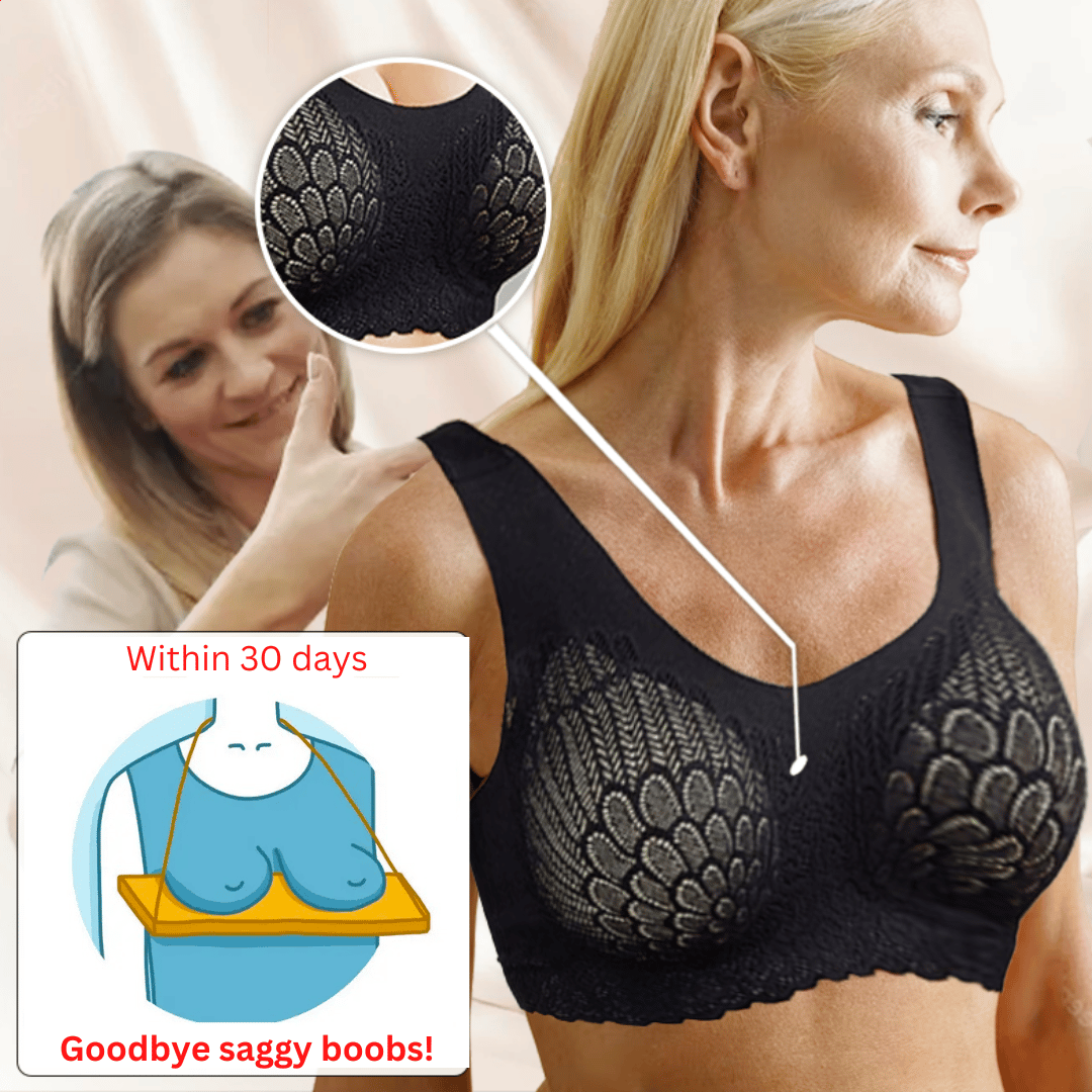 🔥2023 Hot Sale 49% OFF🔥 Latex 4.0 Graceful Anti-saggy Breathable Lace Large Size Bra