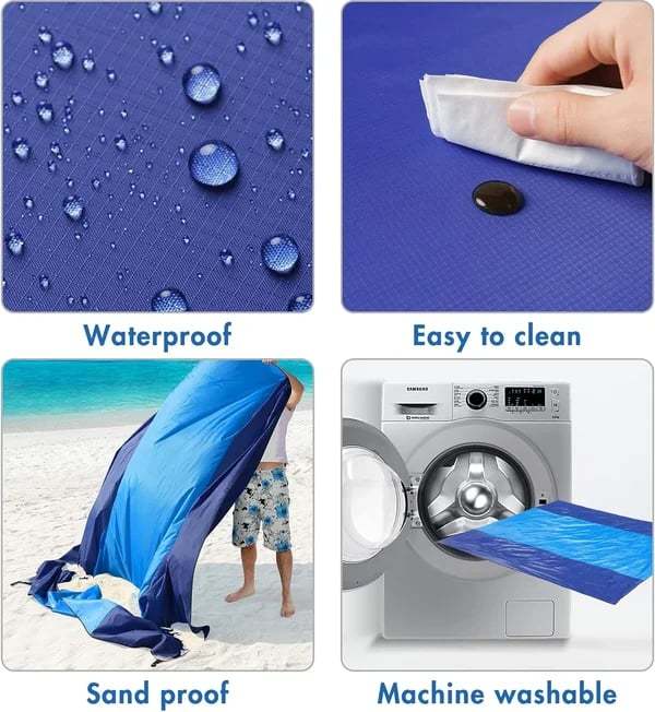 🏆LAST DAY SALE 49% OFF🤽‍♂️Sandproof Beach Blanket👨‍👩‍👧‍👦