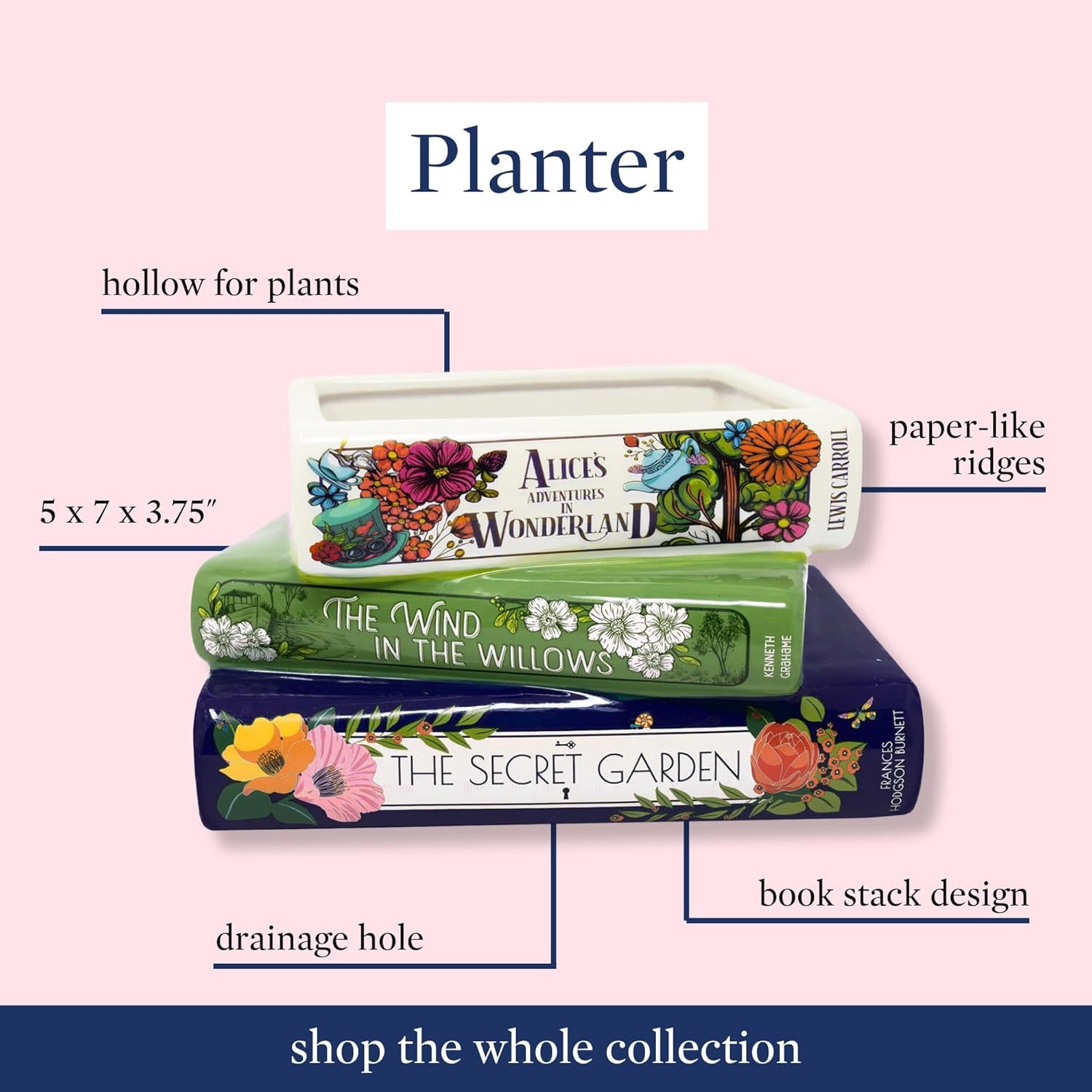 💖Hot 49% OFF🌹Original Small Book-Shaped Decorative Planter 🌿📚