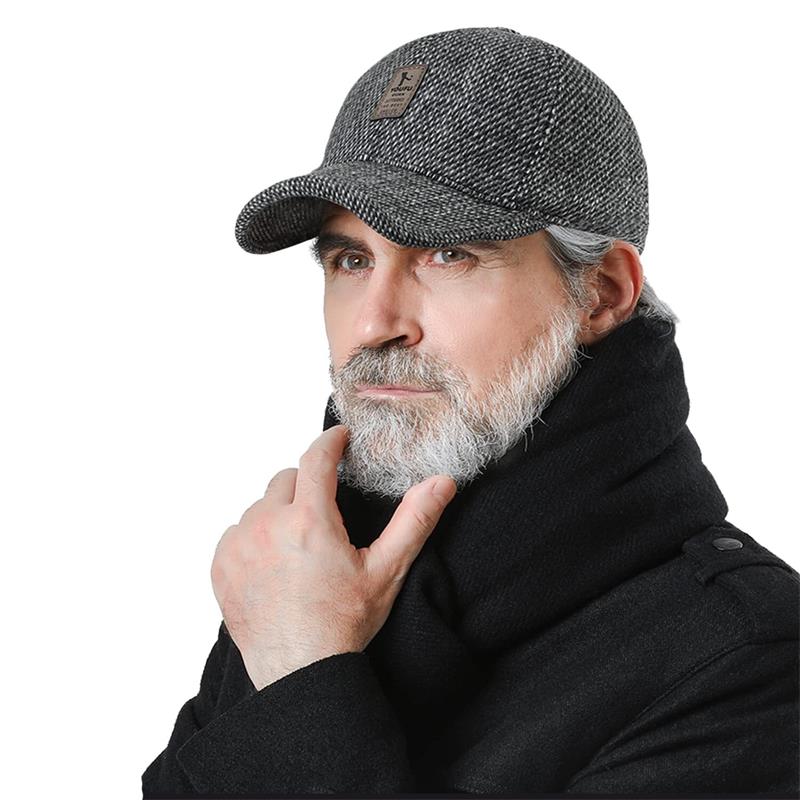 🔥49% off before Christmas 🥳-Men's Winter Baseball Cap - With Ear Muffs, Thickened Warm Hat