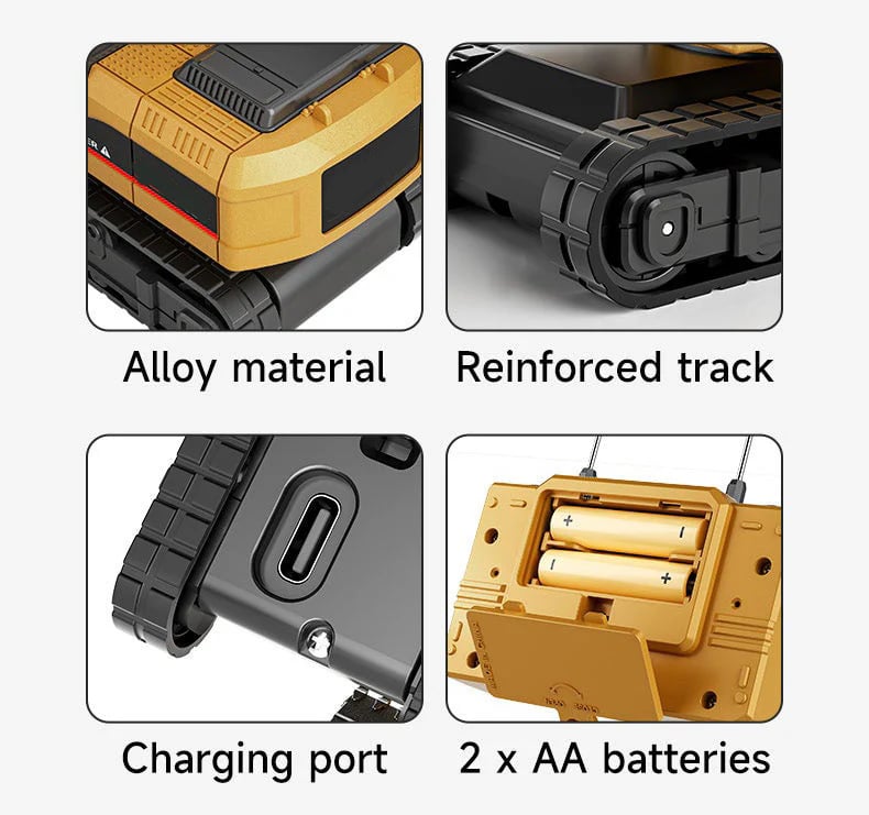 🚜 1/64 Premium Alloy Mini RC Construction Set &ndash; Forklift, Excavator & Dump Truck (FREE Shipping Today Only)