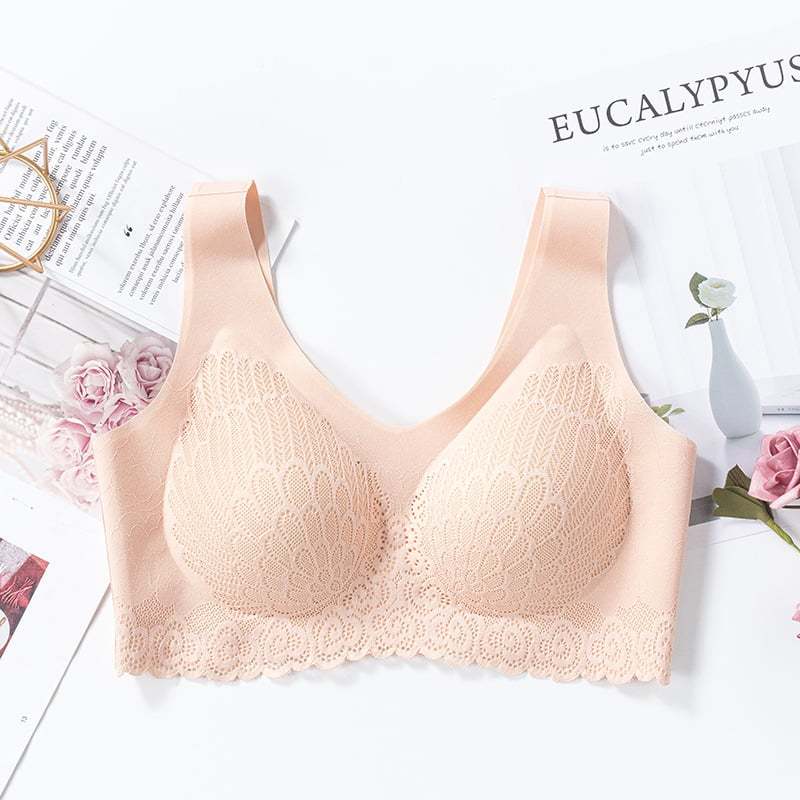 🔥2023 Hot Sale 49% OFF🔥 Latex 4.0 Graceful Anti-saggy Breathable Lace Large Size Bra