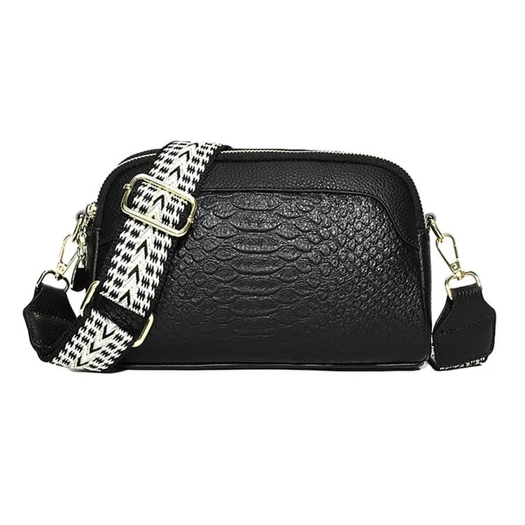 🔥First Layer Cowhide Crossbody Bag Alligator Pattern Women Shoulder B