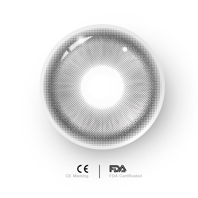 MYEYEBB Magic Coral Grey Prescription Colored Contact Lenses - image 5