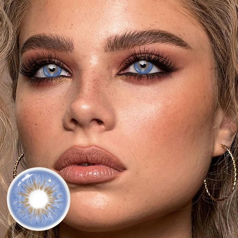 MYEYEBB Crush Blue Colored Contact Lenses-MYEYEBB