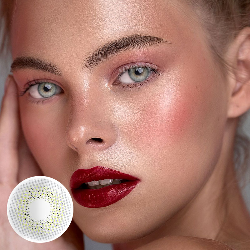 MYEYEBB Ocean Cyan-Grey Prescription Colored Contact Lenses - image 3