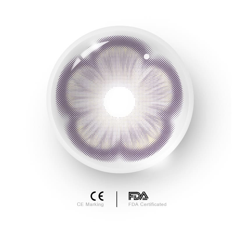 MYEYEBB Sakura Violet Prescription Colored Contact Lenses - image 7