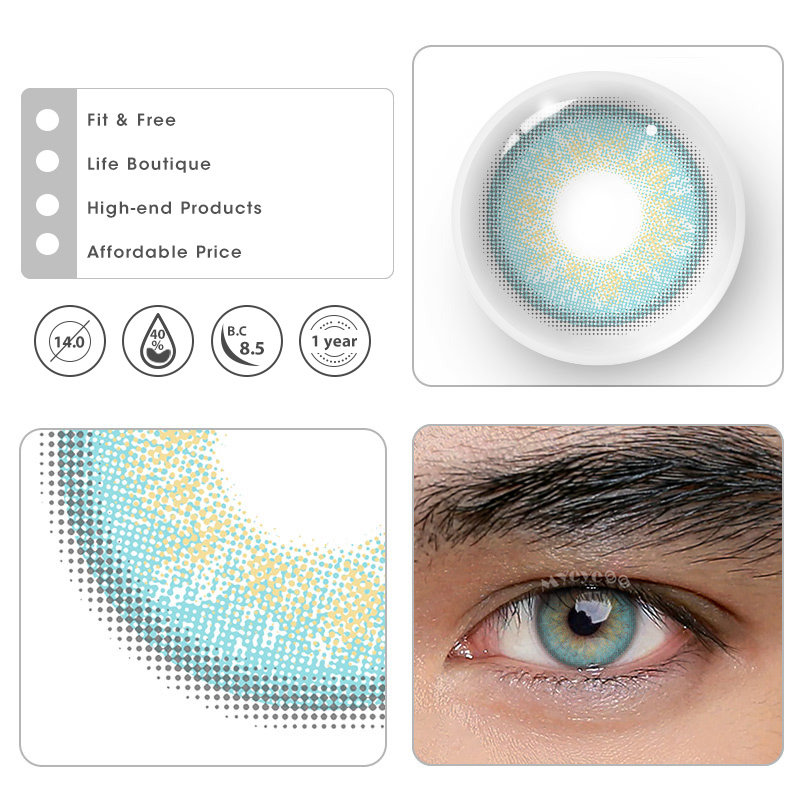MYEYEBB Russian Girl Blue Prescription Men Colored Contact Lenses - image 7