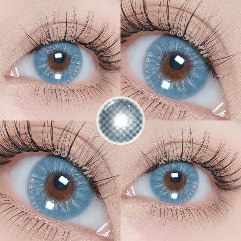 MYEYEBB Eros Blue Prescription Colored Contact Lenses