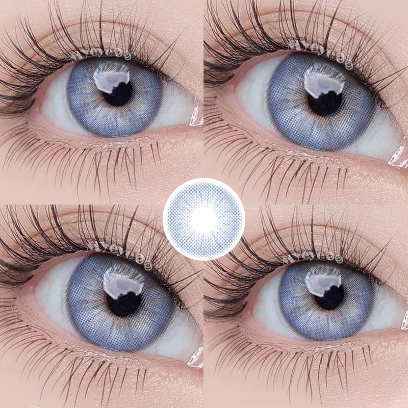 MYEYEBB Rome Times Blue Prescription Colored Contact Lenses - Rome Times Blue - -8.00 - LM001_BU - image 1