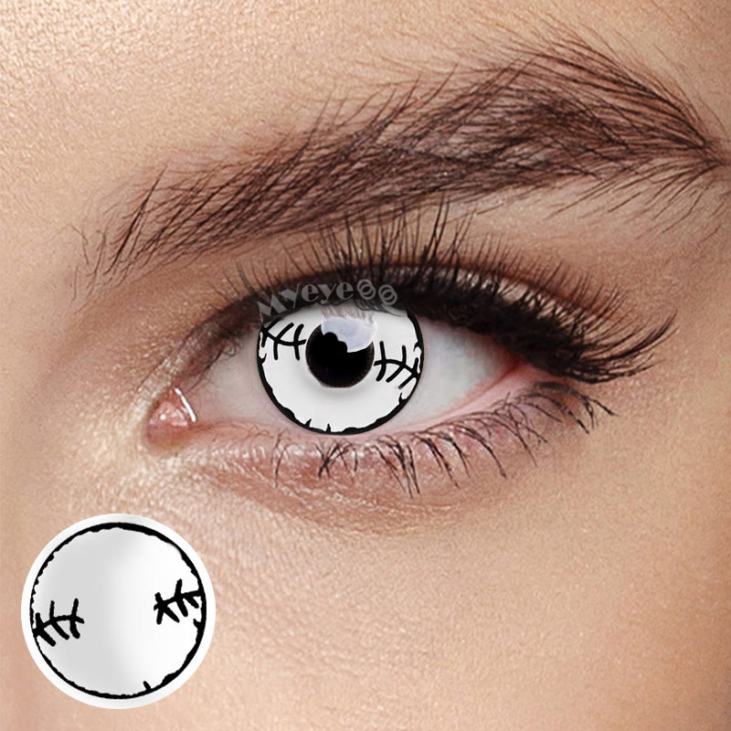 MYEYEBB Stitched Mummy Prescription Cosplay Colored Contact Lenses - image 5