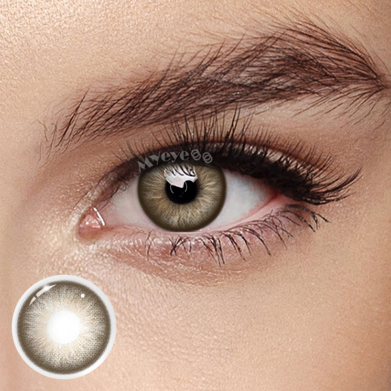 MYEYEBB Barbie Taylor Brown Prescription Colored Contact Lenses-MYEYEBB