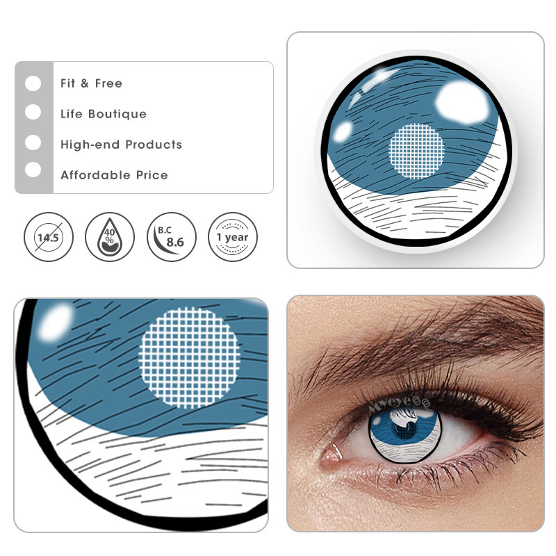 MYEYEBB Blind Kumooni Cosplay Colored Contact Lenses-MYEYEBB