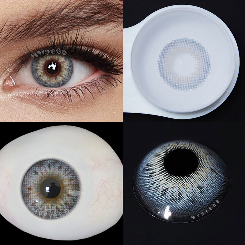 MYEYEBB DNA II Blue Grey Prescription Colored Contact Lenses - image 4