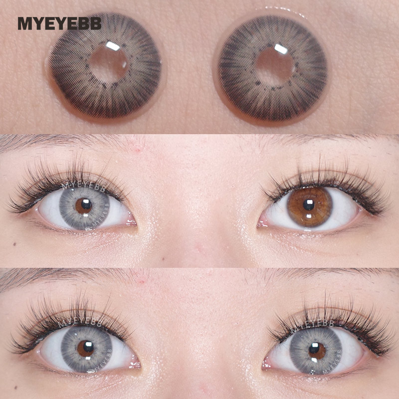 MYEYEBB New York III Grey Prescription Colored Contact Lenses - image 4