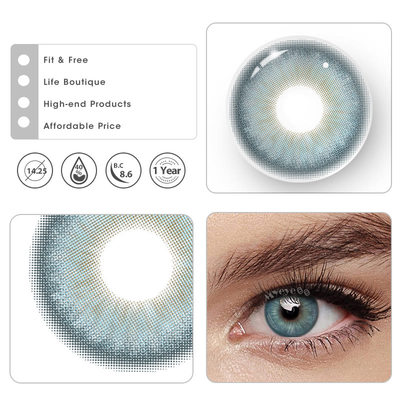 MYEYEBB Foxy Blue Colored Contact Lenses - image 9