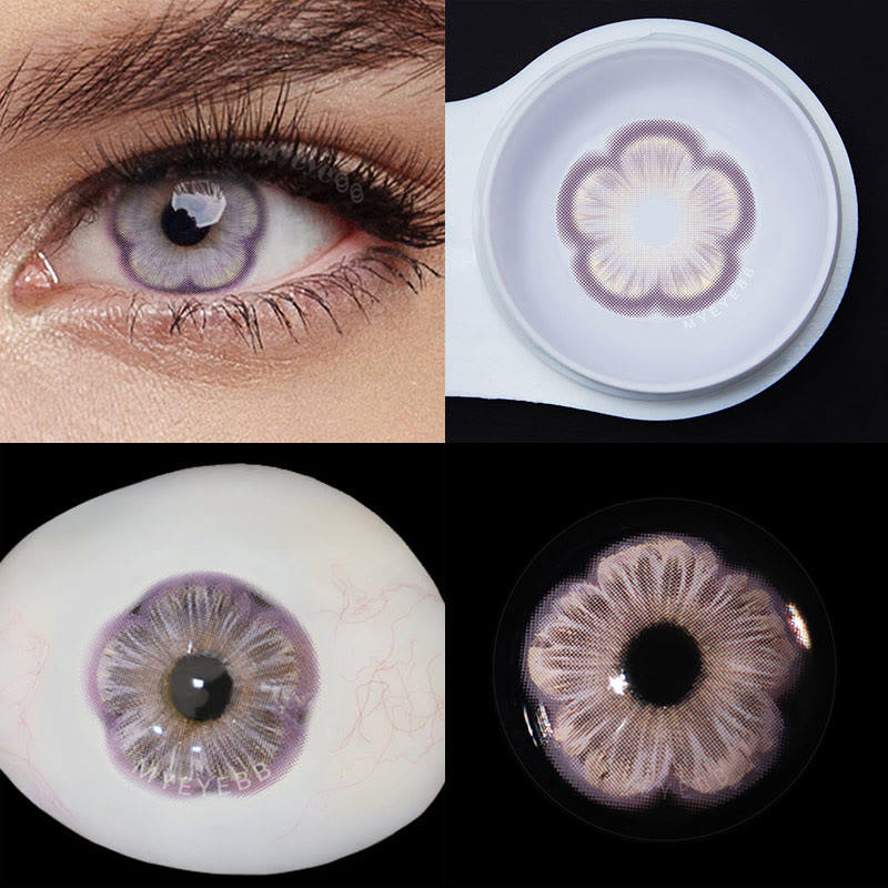 MYEYEBB Sakura Violet Prescription Colored Contact Lenses - image 5