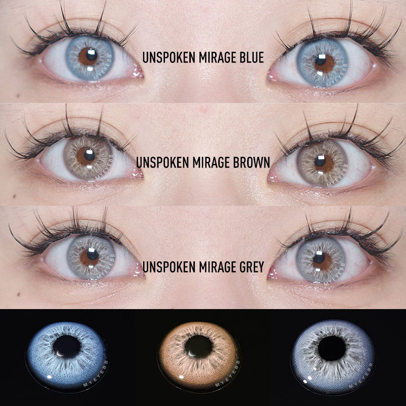 MYEYEBB Unspoken Mirage Grey Prescription Colored Contact Lenses - image 4