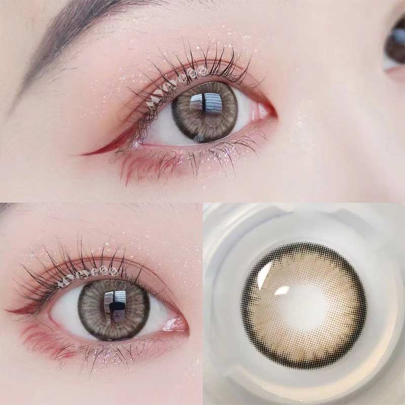 MYEYEBB Norko Brown Prescription Colored Contact Lenses - image 7
