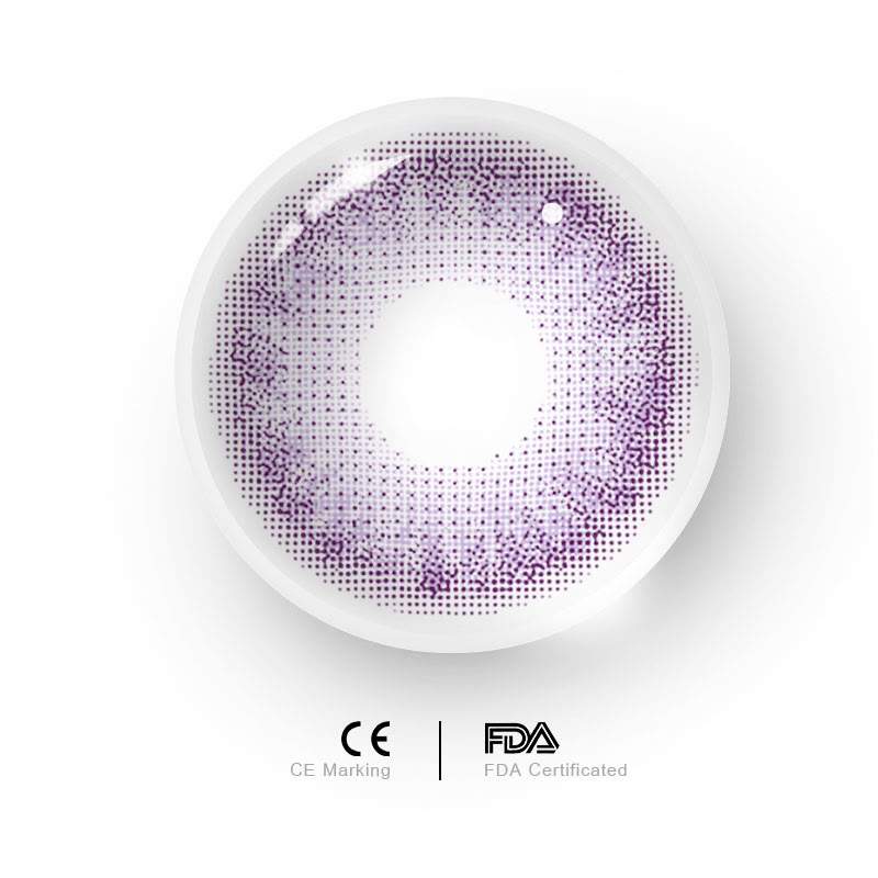 MYEYEBB Sydney Violet Prescription Colored Contact Lenses - image 4