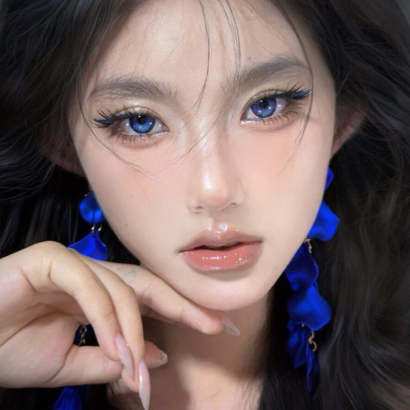 MYEYEBB Butterfly Petal Blue Prescrition Colored Contact Lenses丨6 Months - image 6