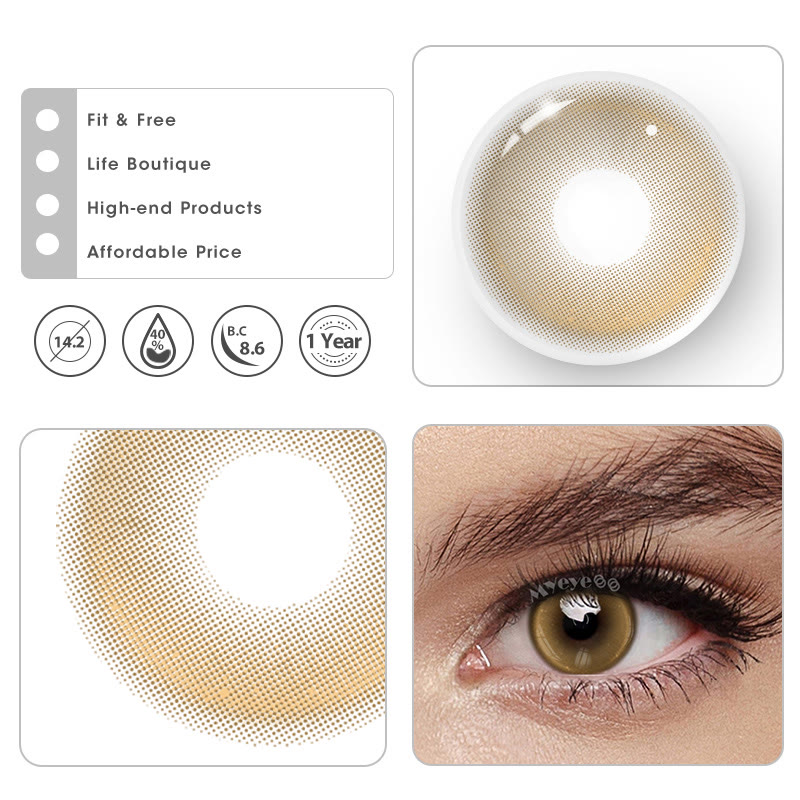 MYEYEBB Monaco Brown Prescription Colored Contact Lenses - image 4