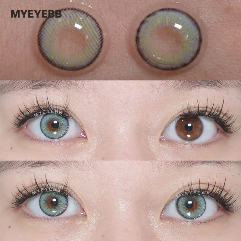 MYEYEBB Nowhere S27 Blue Prescription Colored Contact Lenses - image 3