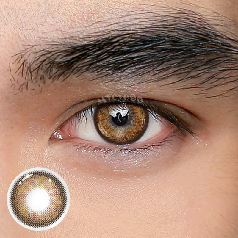 MYEYEBB Maldives Brown Men Colored Contact Lenses-MYEYEBB