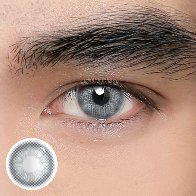 MYEYEBB Unspoken Mirage Grey Prescription Men Colored Contact Lenses - image 1