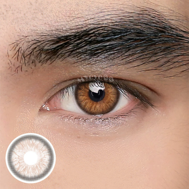 MYEYEBB Nordic DNA Brown Men Colored Contact Lenses-MYEYEBB