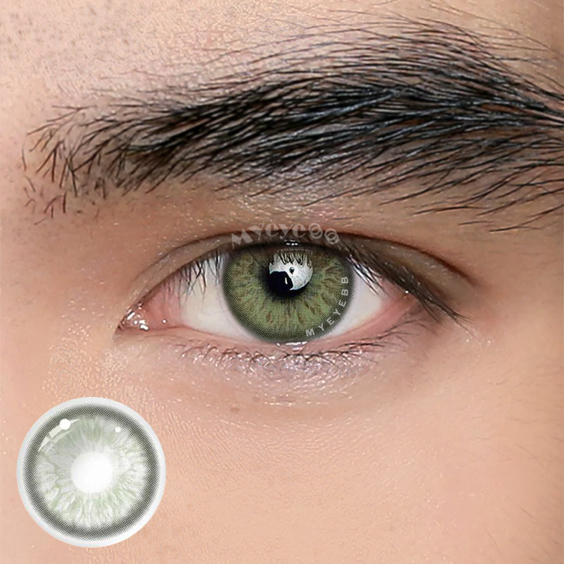 MYEYEBB Nordic DNA Green Men Colored Contact Lenses-MYEYEBB