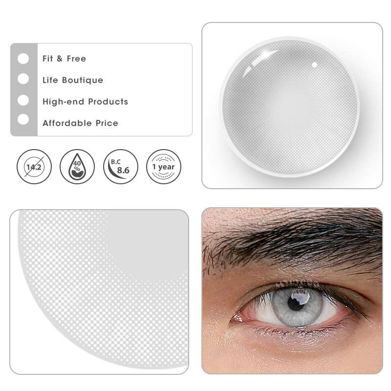 MYEYEBB Hid II Ice Prescription Men Colored Contact Lenses - image 5
