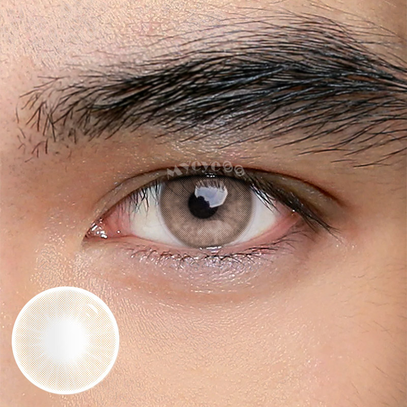 MYEYEBB Hidrocor II Ocre Prescription Men Colored Contact Lenses-MYEYEBB
