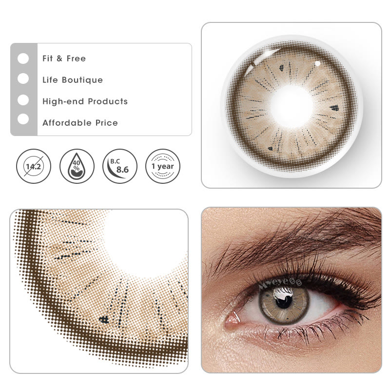 MYEYEBB Fruit Brown Colored Contact Lenses-MYEYEBB